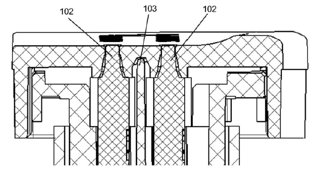 內(nèi)殼體隔離數(shù)個導(dǎo)光體的示意圖多信標光開關(guān)防竄光結(jié)構(gòu)圖 內(nèi)殼體隔離數(shù)個導(dǎo)光體的示意圖多信標光開關(guān)防竄光結(jié)構(gòu)圖